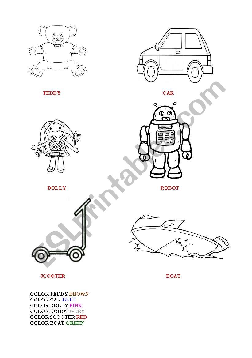 TOYS worksheet