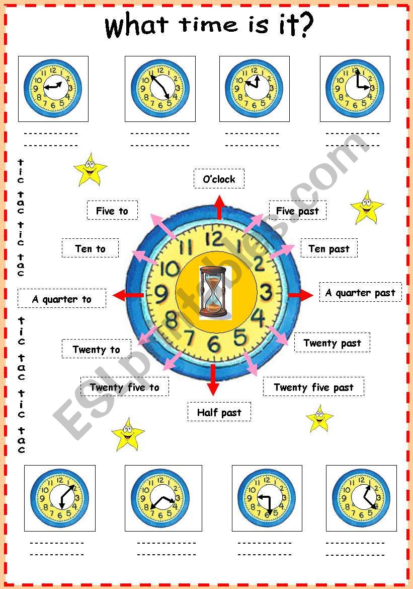 what time is it? worksheet