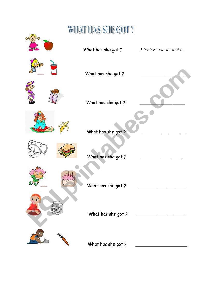 TOYS worksheet