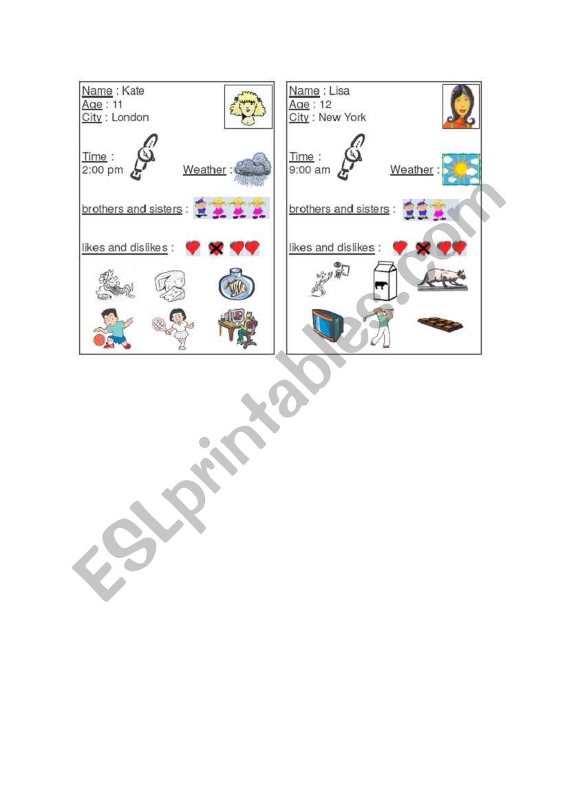 Describing people1 worksheet