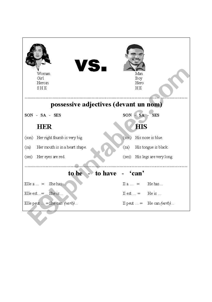 his vs her worksheet