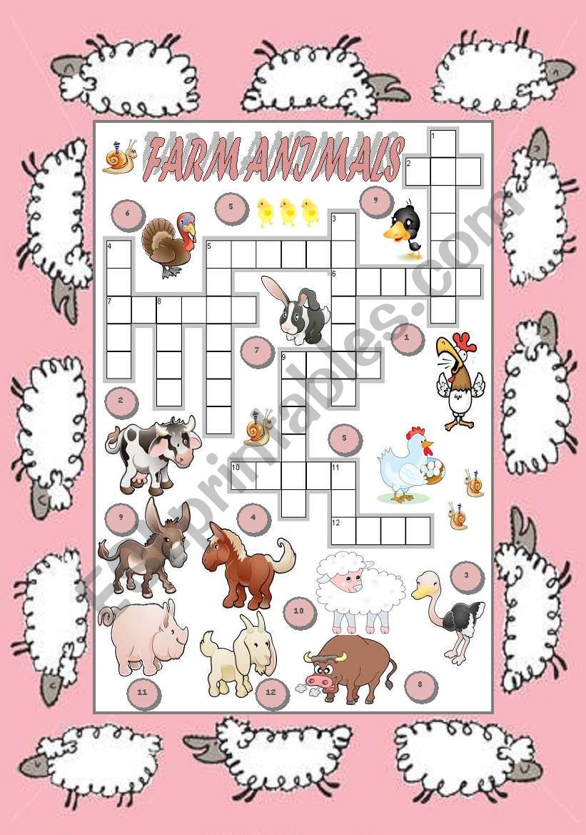 FARM ANIMALS worksheet