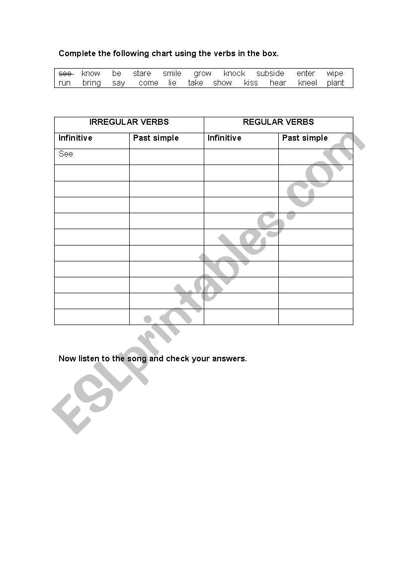 Where the Wild Roses Grow worksheet