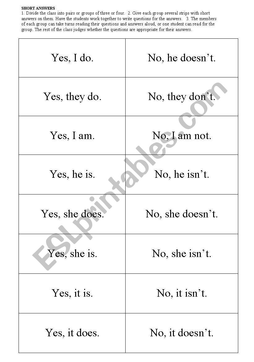 english-worksheets-short-answers