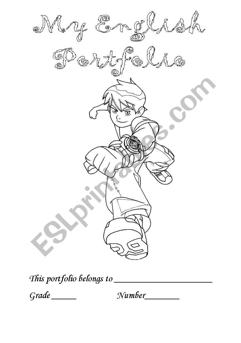 benten portfolio cover worksheet