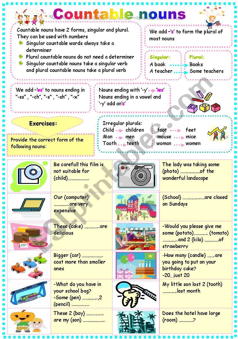 countable-nouns-esl-worksheet-by-ben-10