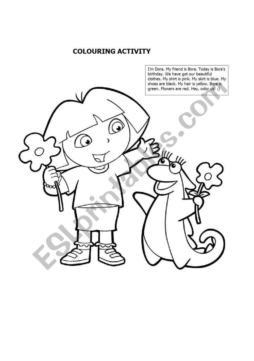 Coloring Activity worksheet