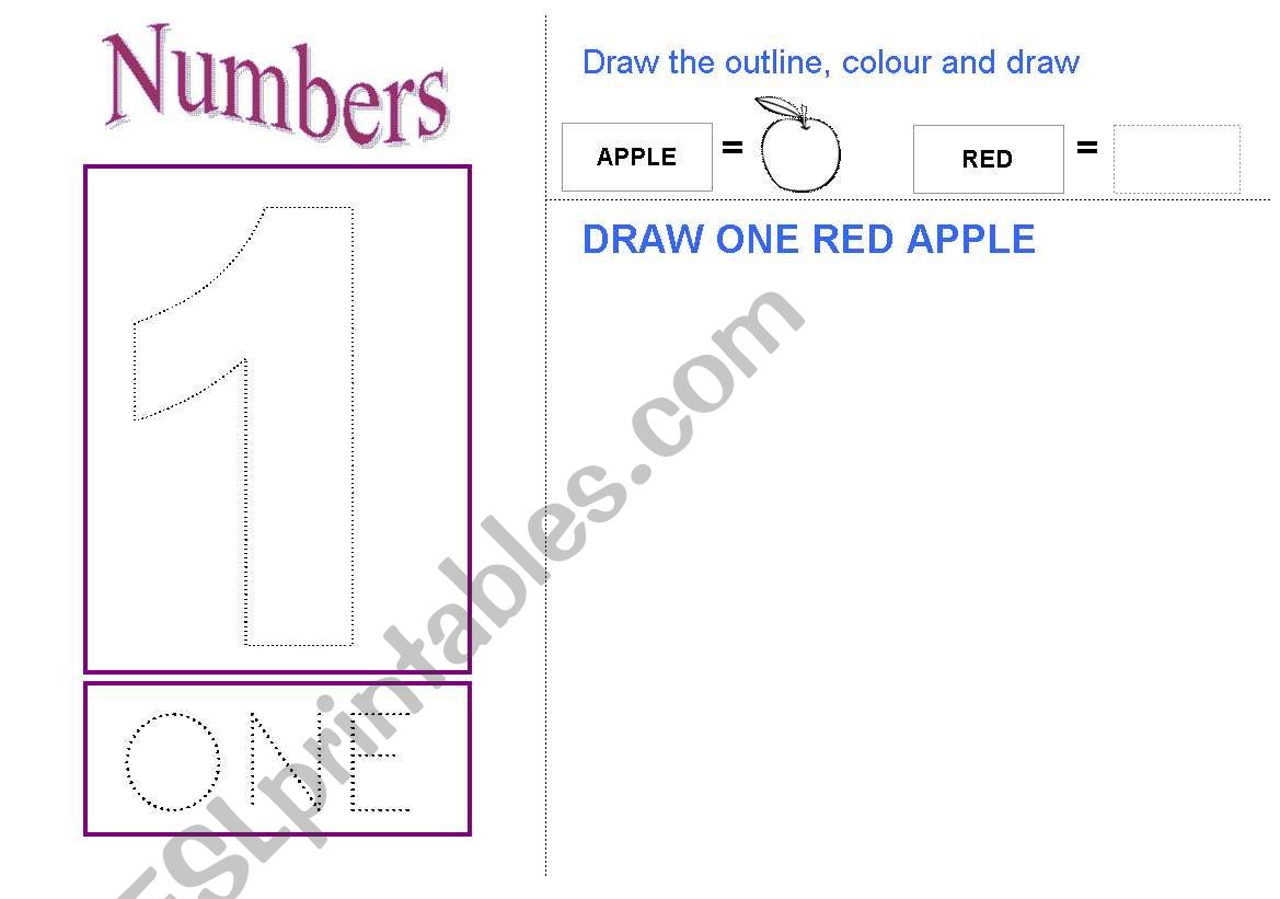 NUMBERS worksheet