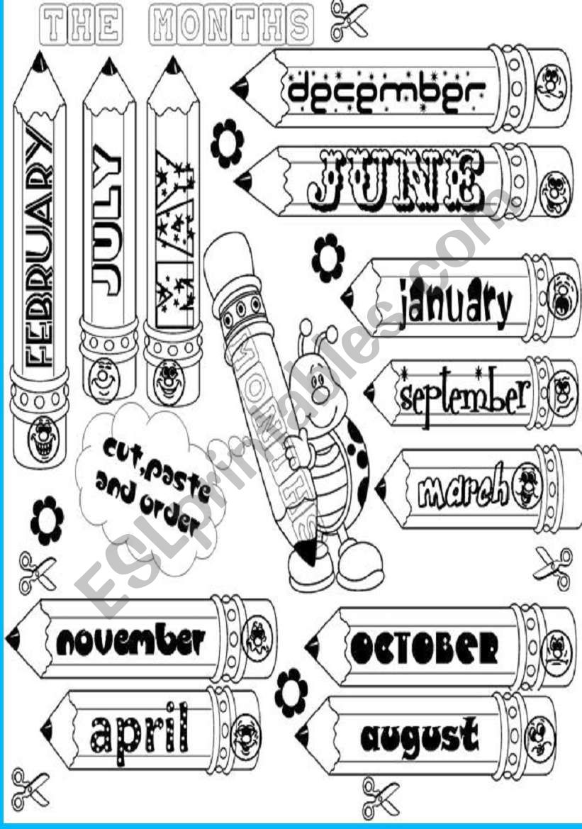 MONTHS worksheet