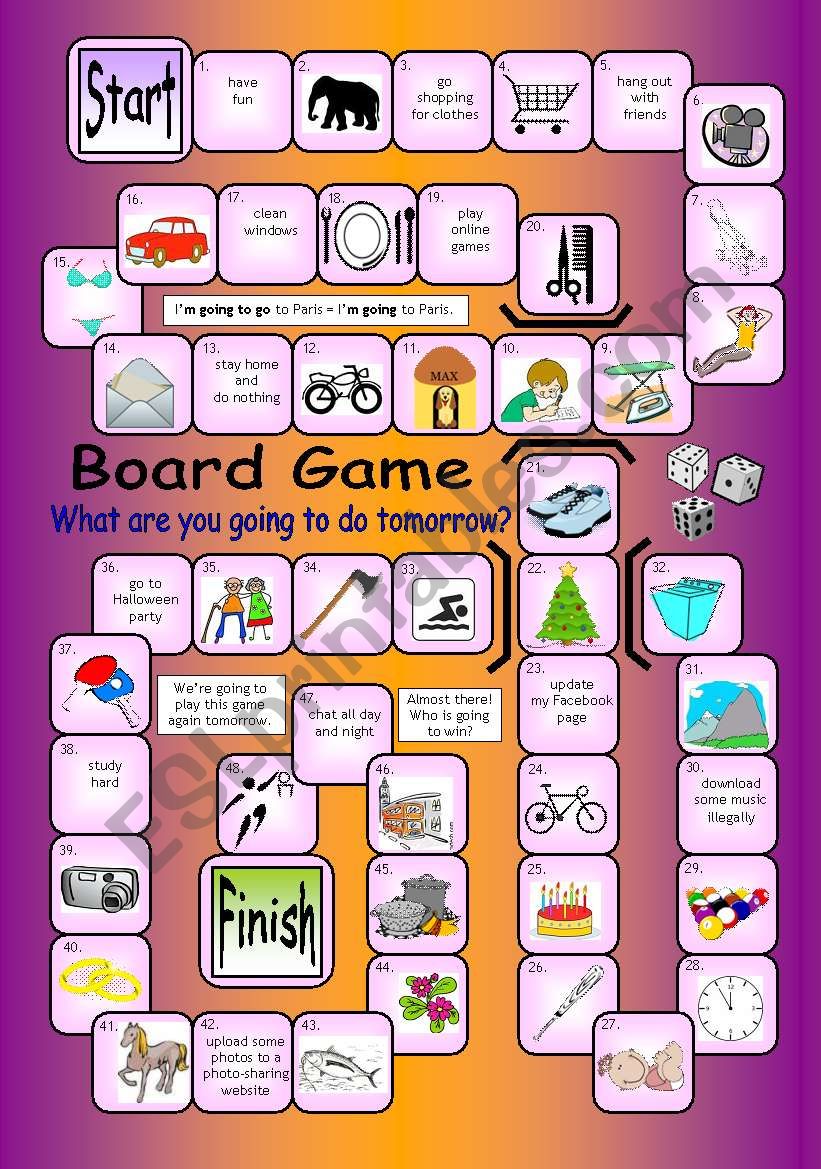 Board Game - What Are You Going To Do Tomorrow?