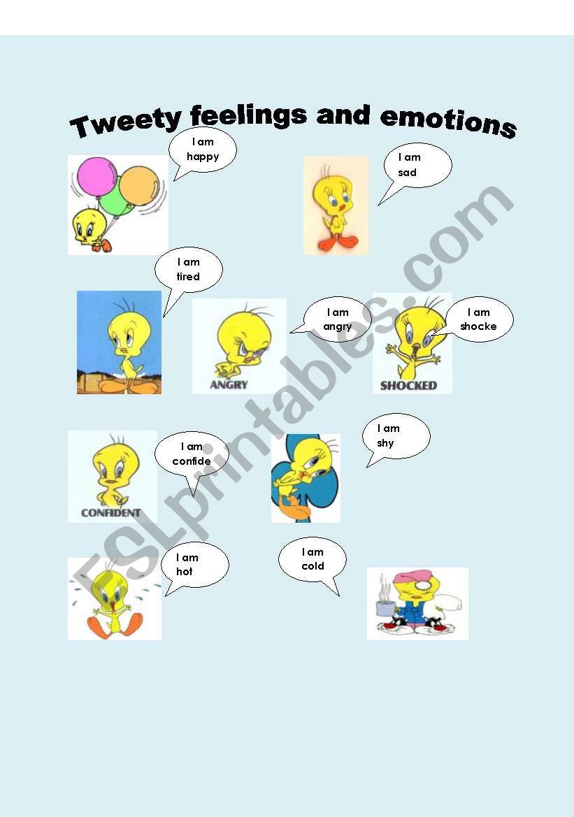 feelings and emotions worksheet