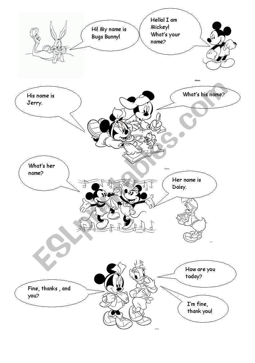 whatÂ´s your name? worksheet