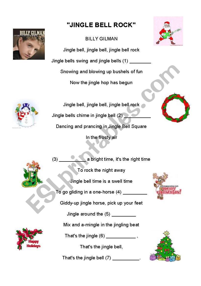 JINGLE BELL ROCK - PERFORMED BY BILLY GILMAN