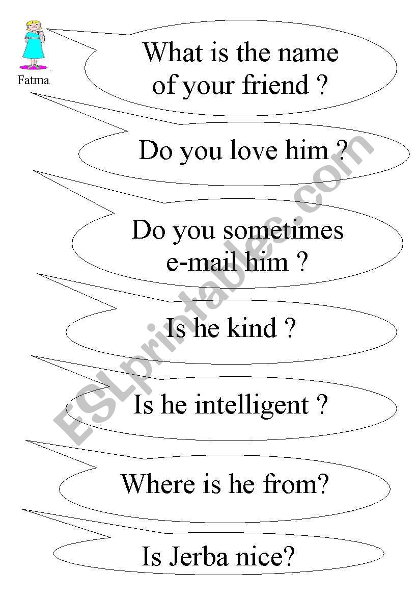 DIALOGUE BETWEEN FRIENDS worksheet