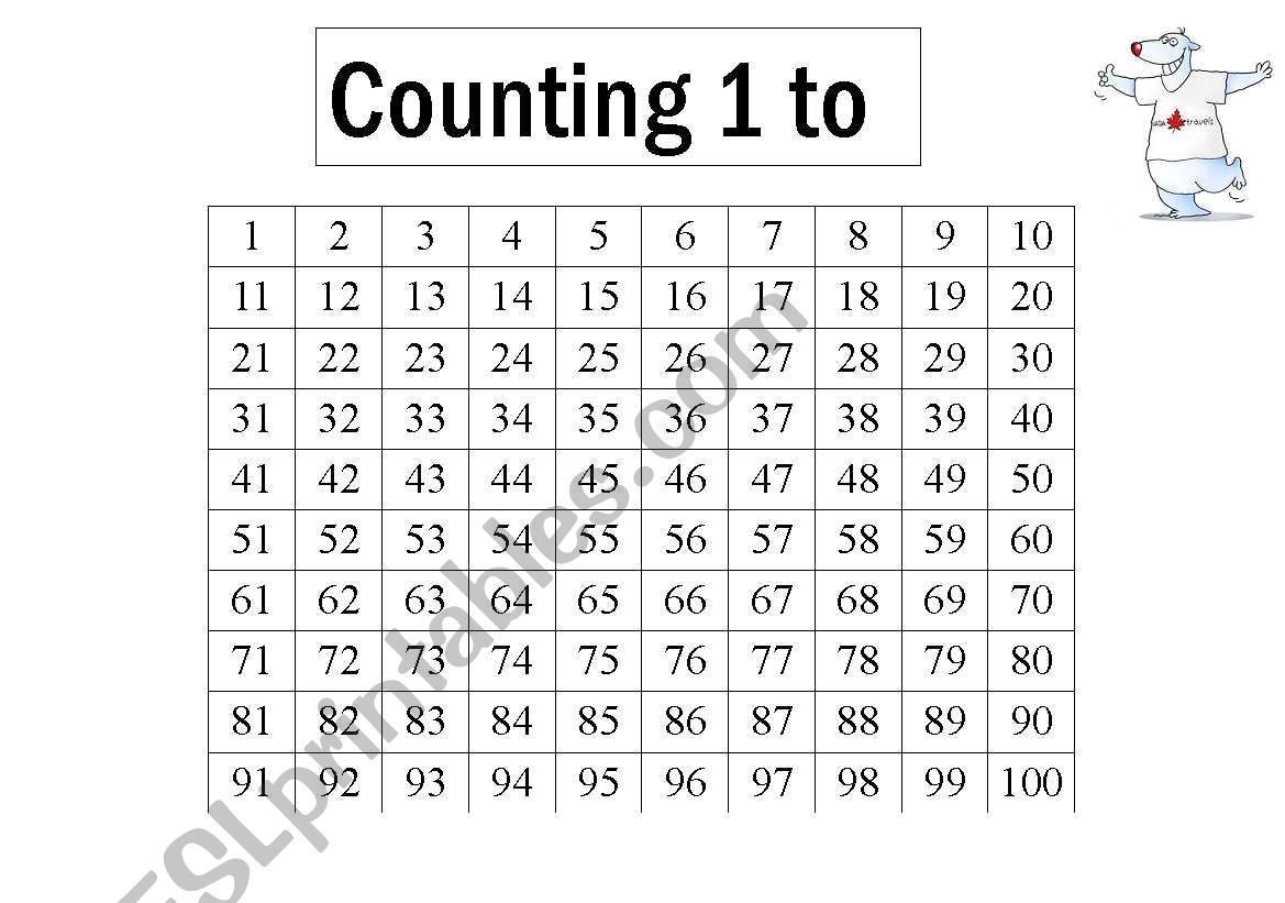 Counting worksheet