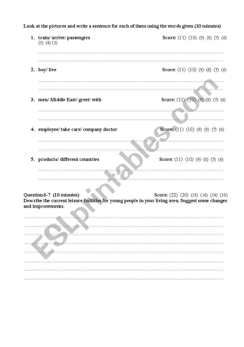 writing test using passive voice of the simple present tense