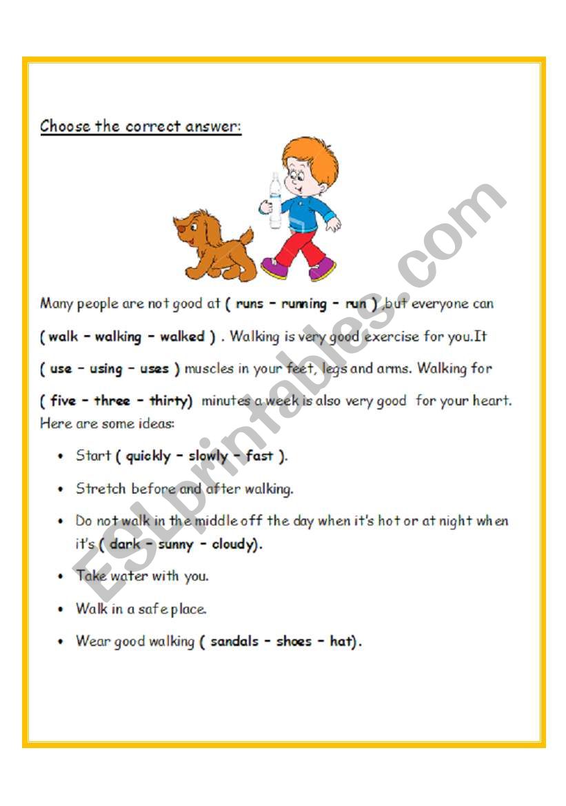 Story worksheet