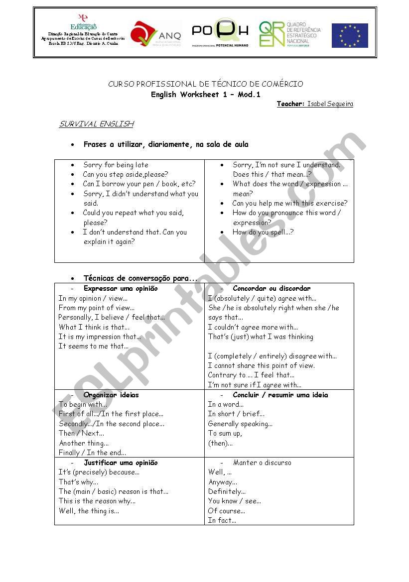 First Class worksheet worksheet