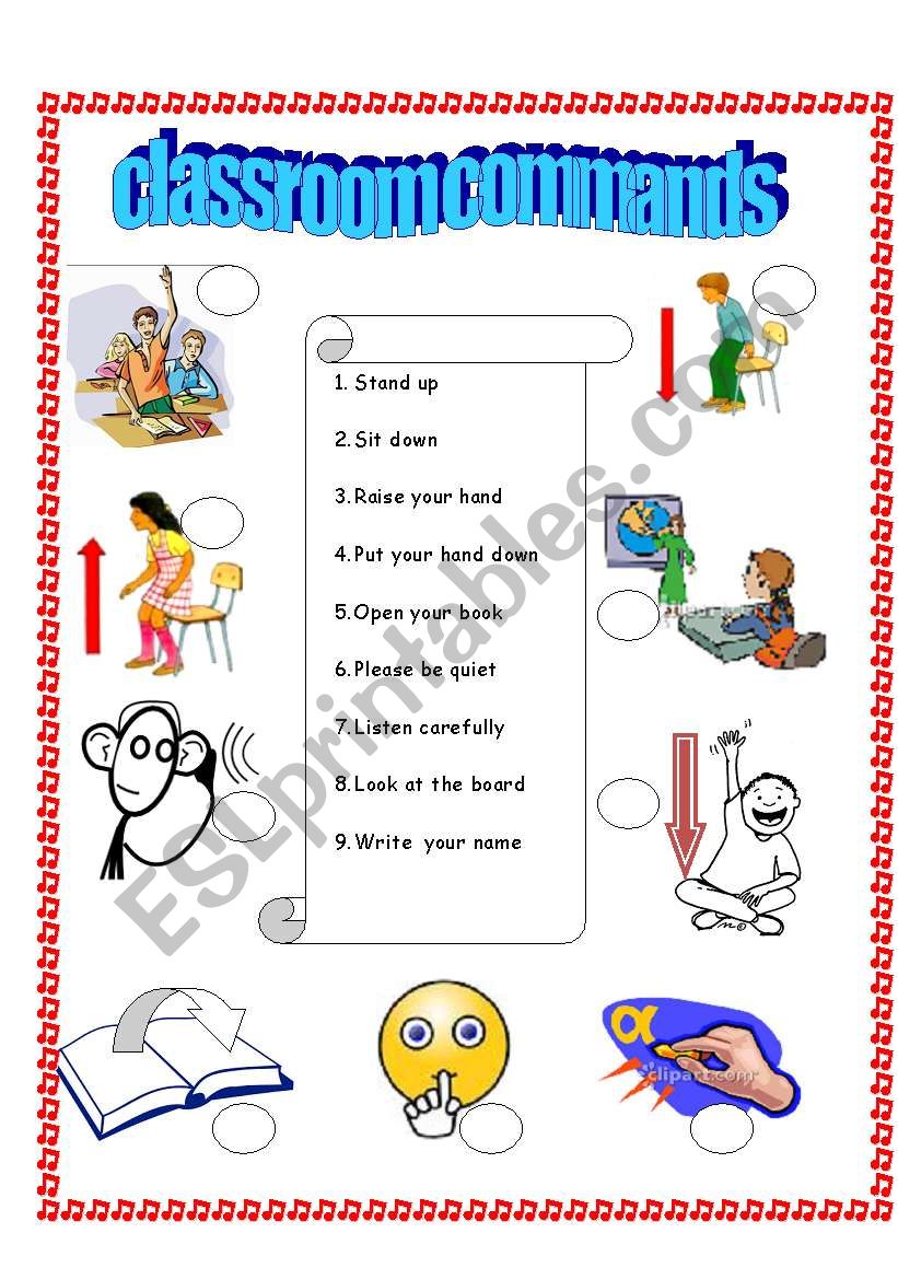 classroom-commands-esl-worksheet-by-thuyhadtd04