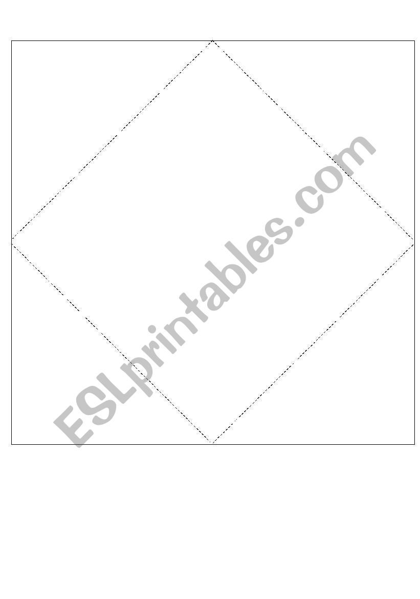 Fortune teller toys worksheet
