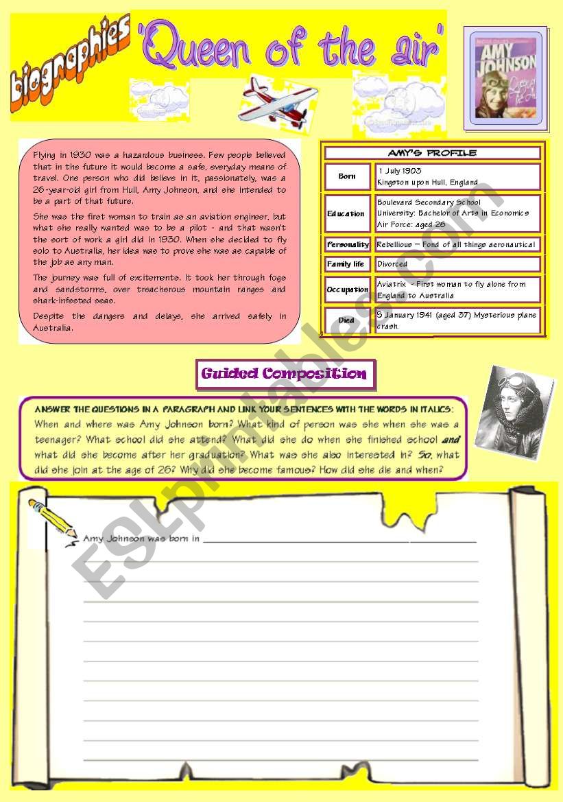 Guided Composition - Writing Biographies