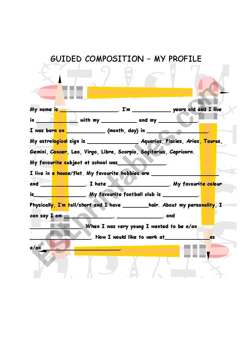 guided Composition - My Profile