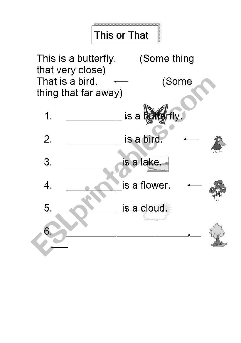 This or That worksheet