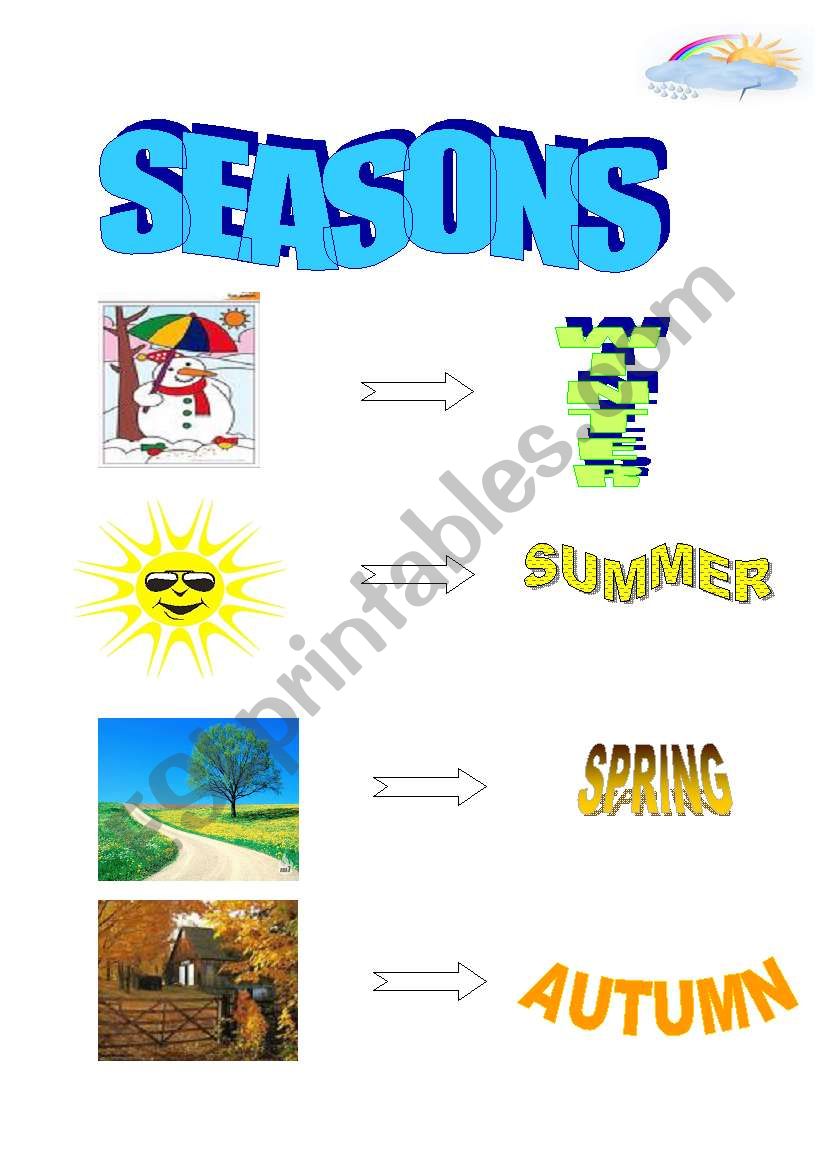 seasons worksheet