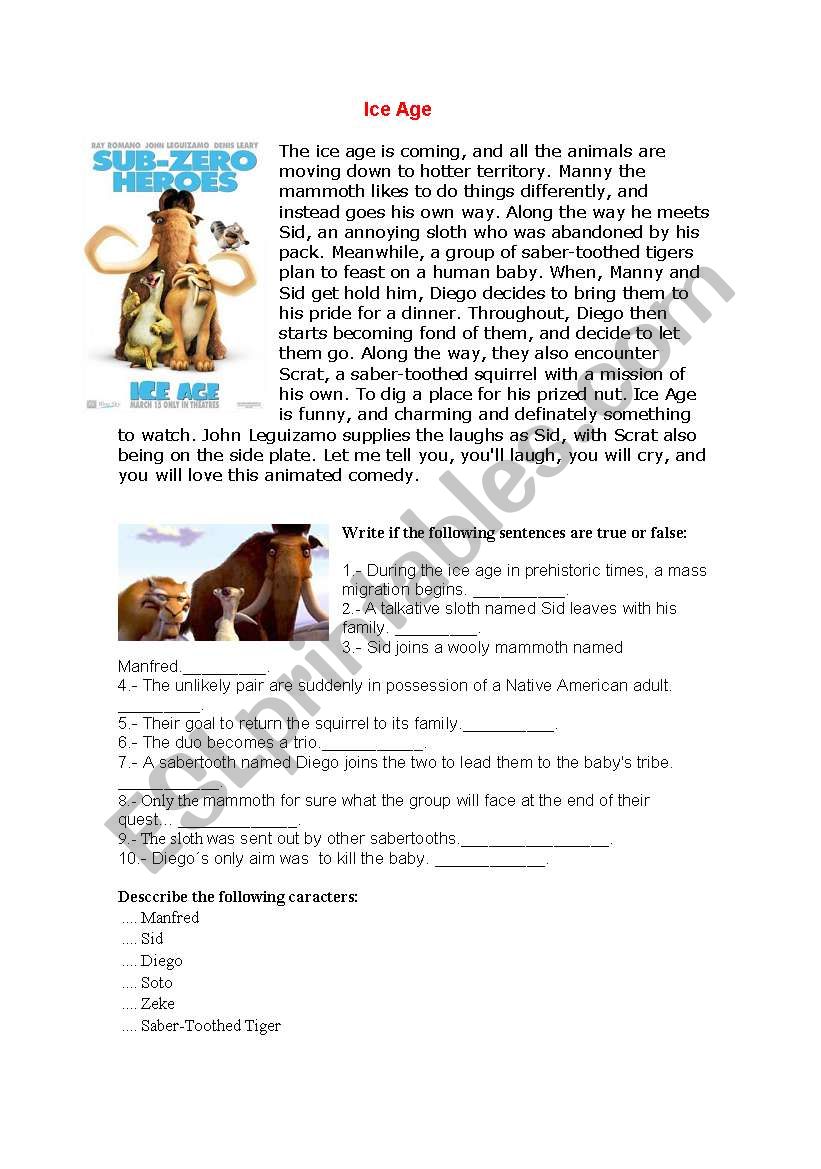 HERMANO  OSO worksheet