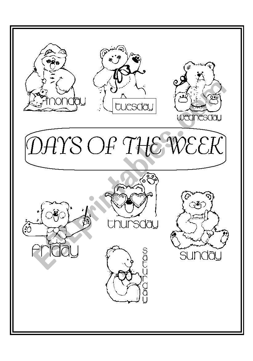 DAYS OF THE WEEK  worksheet