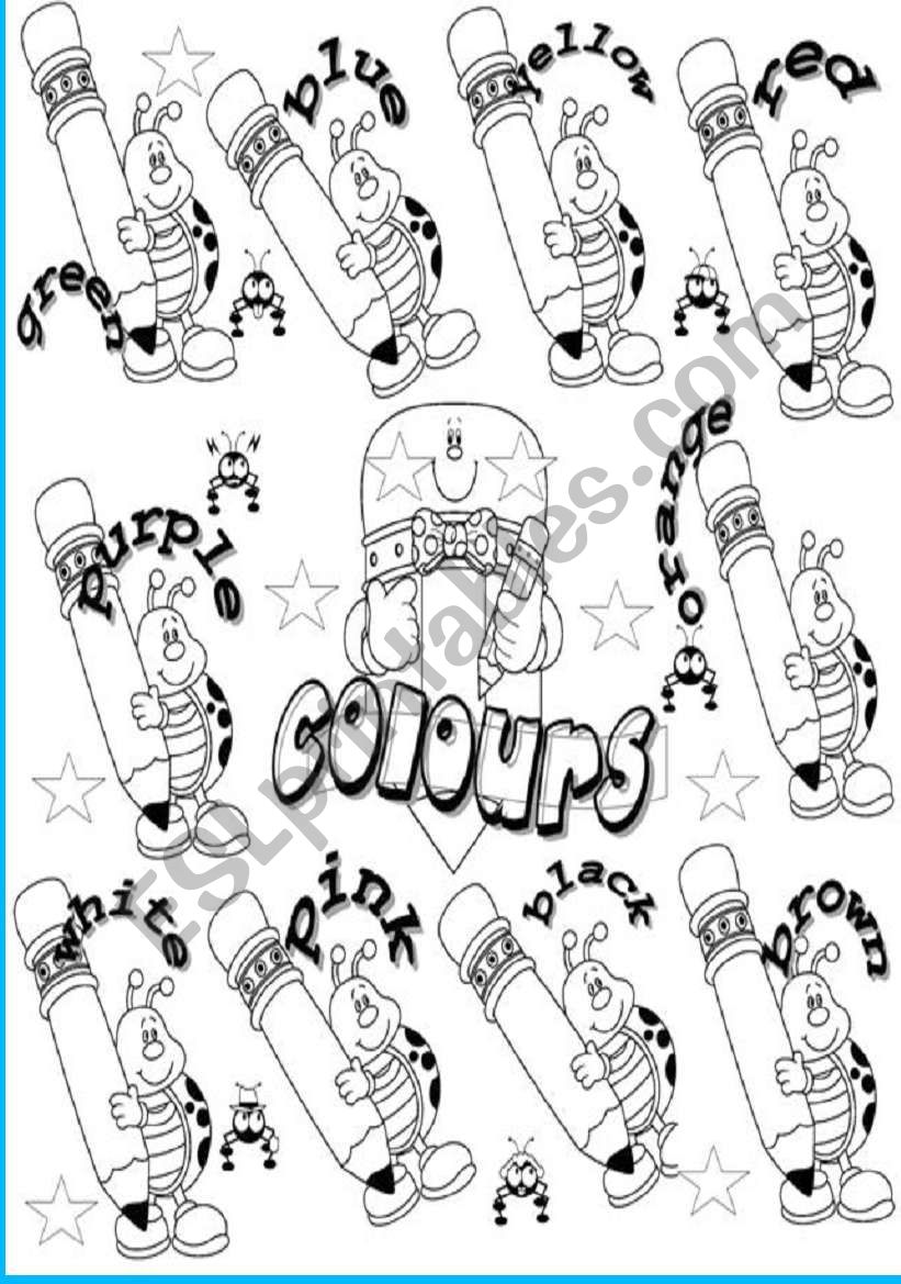 colours worksheet