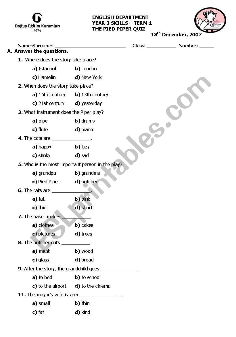 english-worksheets-pied-piper-quiz