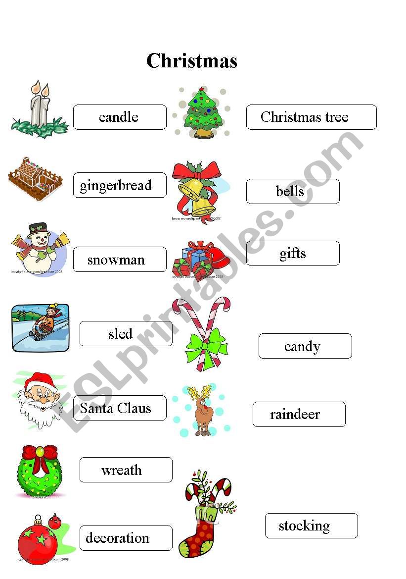 Christmas  worksheet