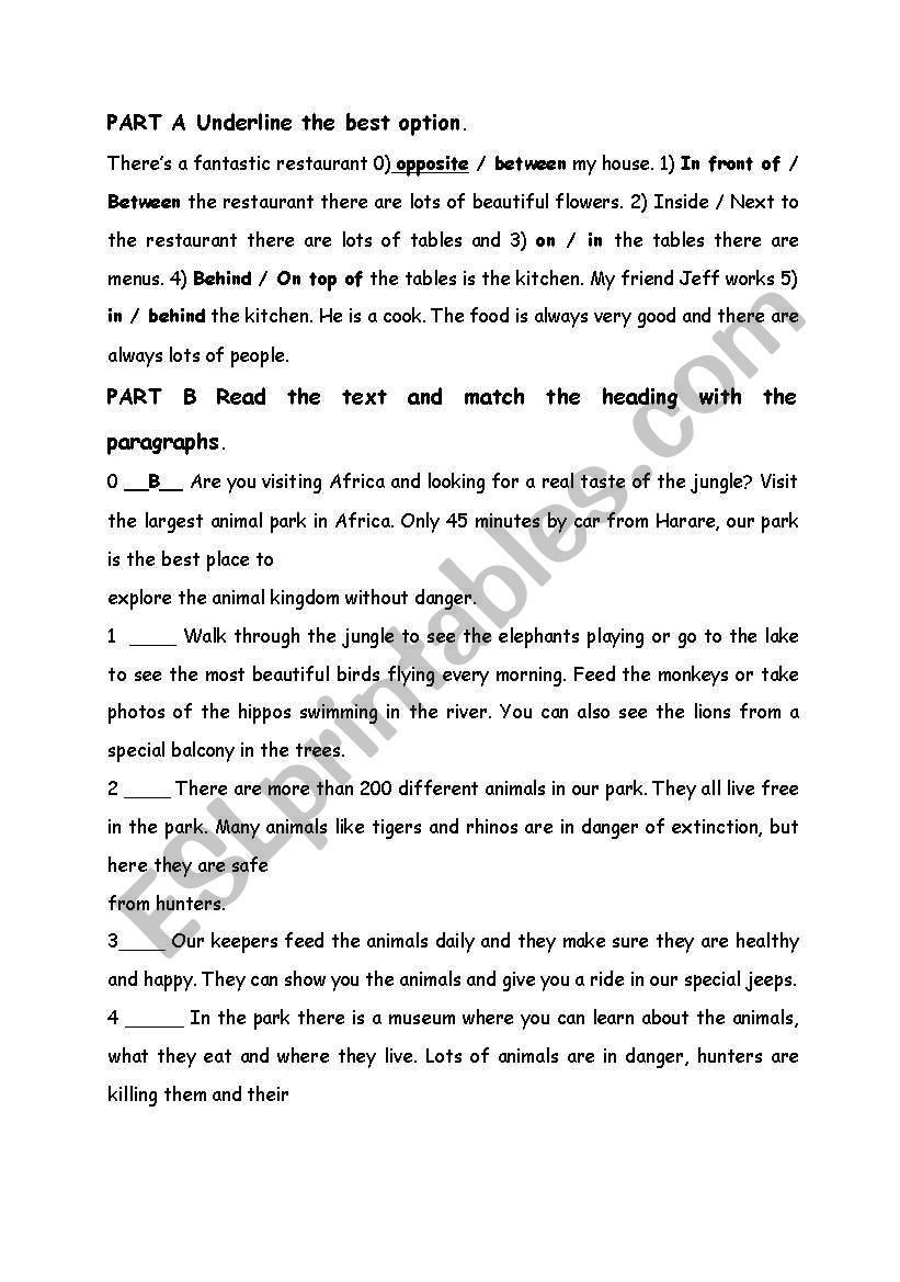 COMPARATIVES, SUPERLATIVES,PREPOSITION,READING
