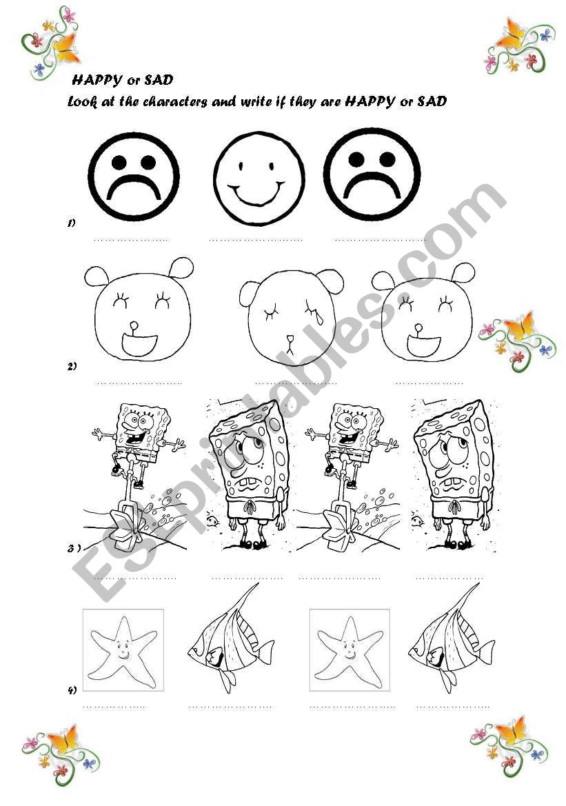 feelings worksheet