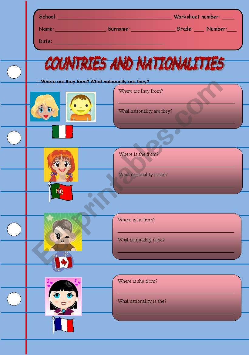 Countries and nationalities - part2