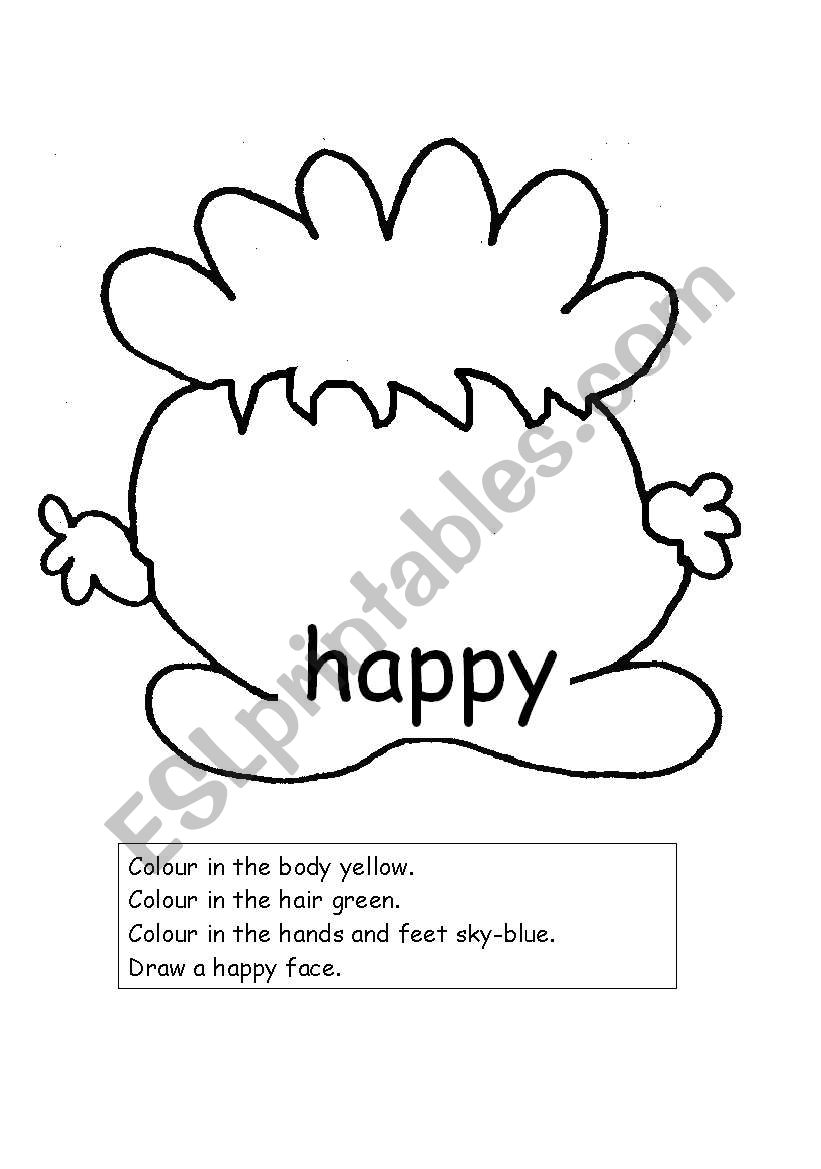 Monster Feelings - 6 Pages worksheet