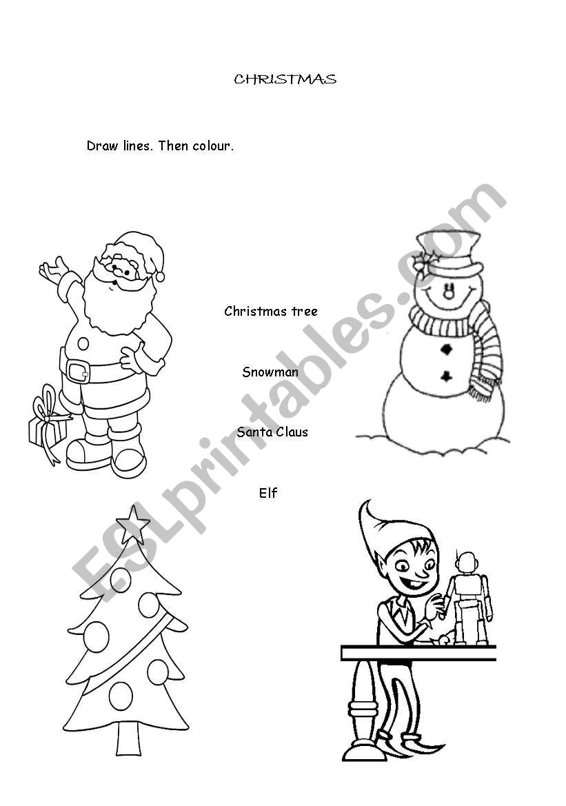 Christmas worksheet