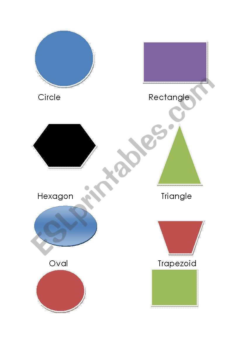 mathematical shapes worksheet