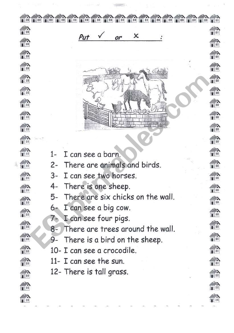 look and answer worksheet