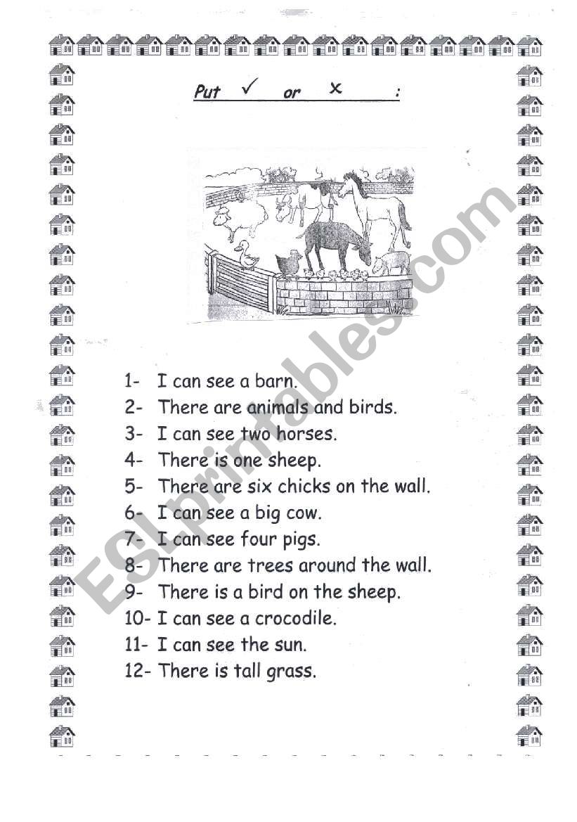 look and answer worksheet