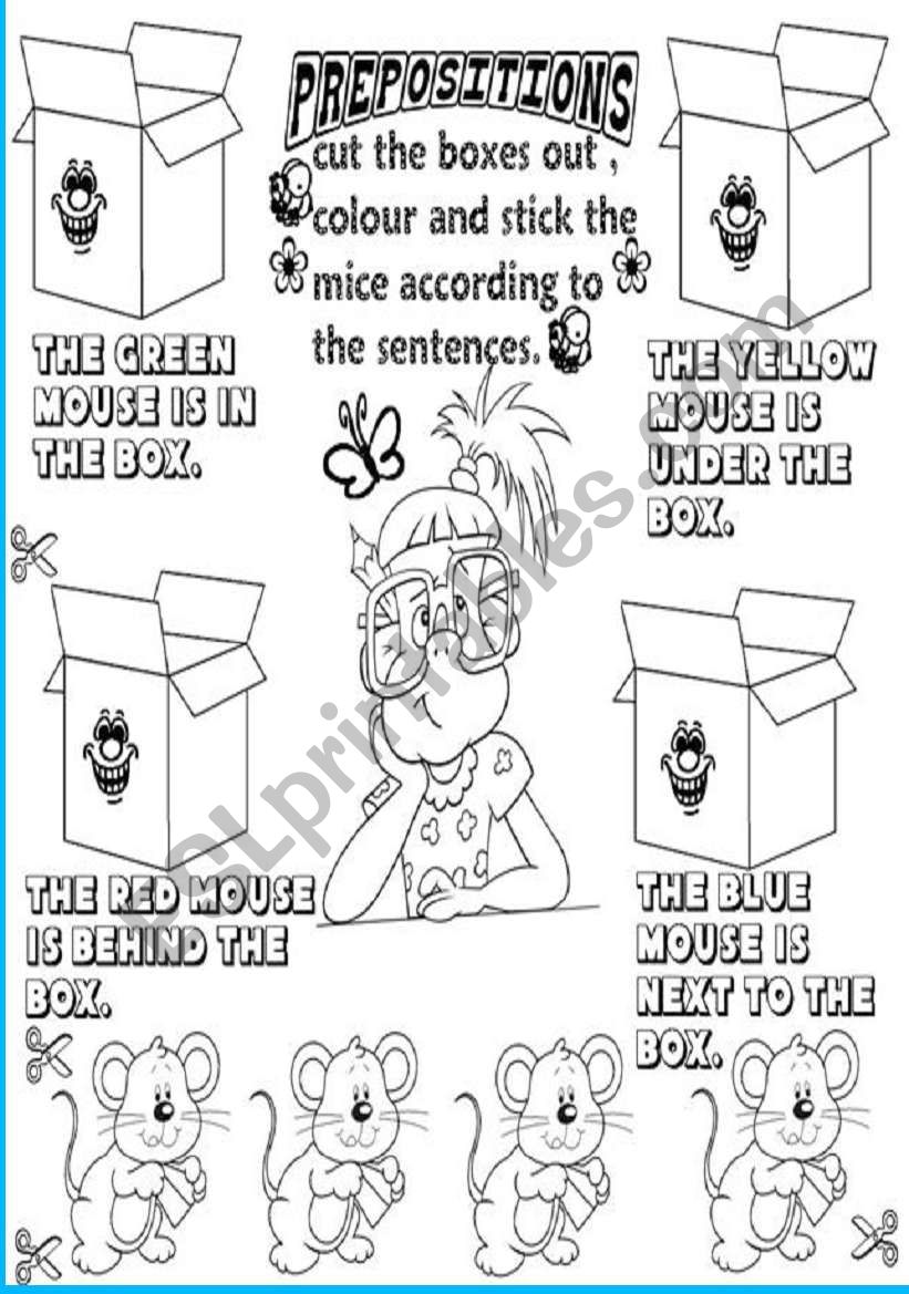 prepositions worksheet