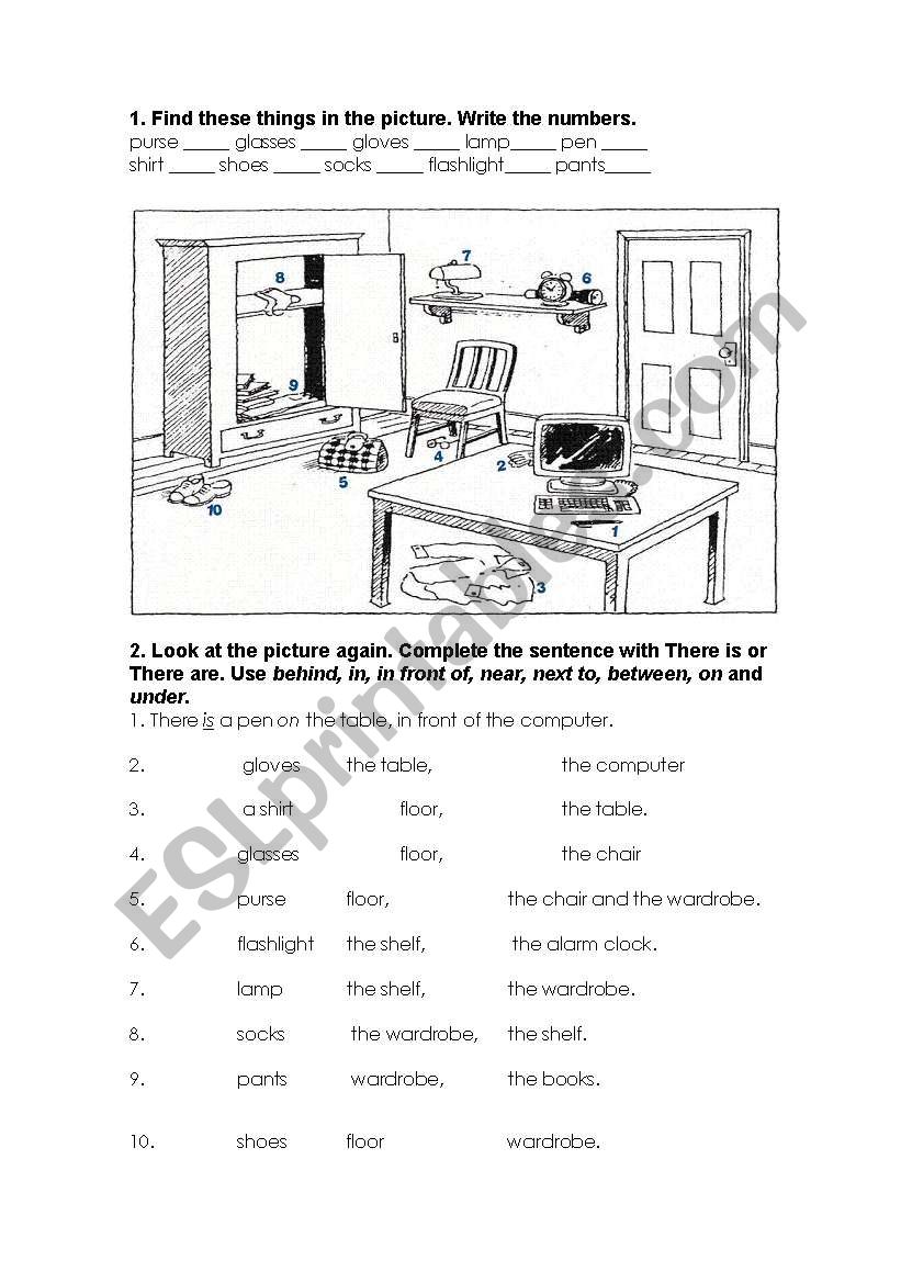 There is / There are worksheet