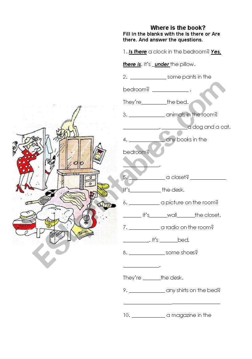 Is there / Are there? worksheet