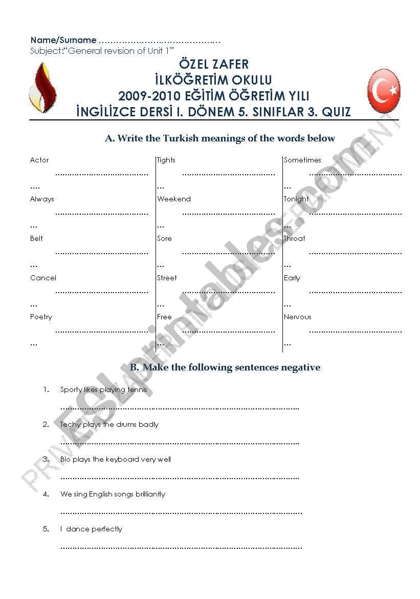 mix worksheet