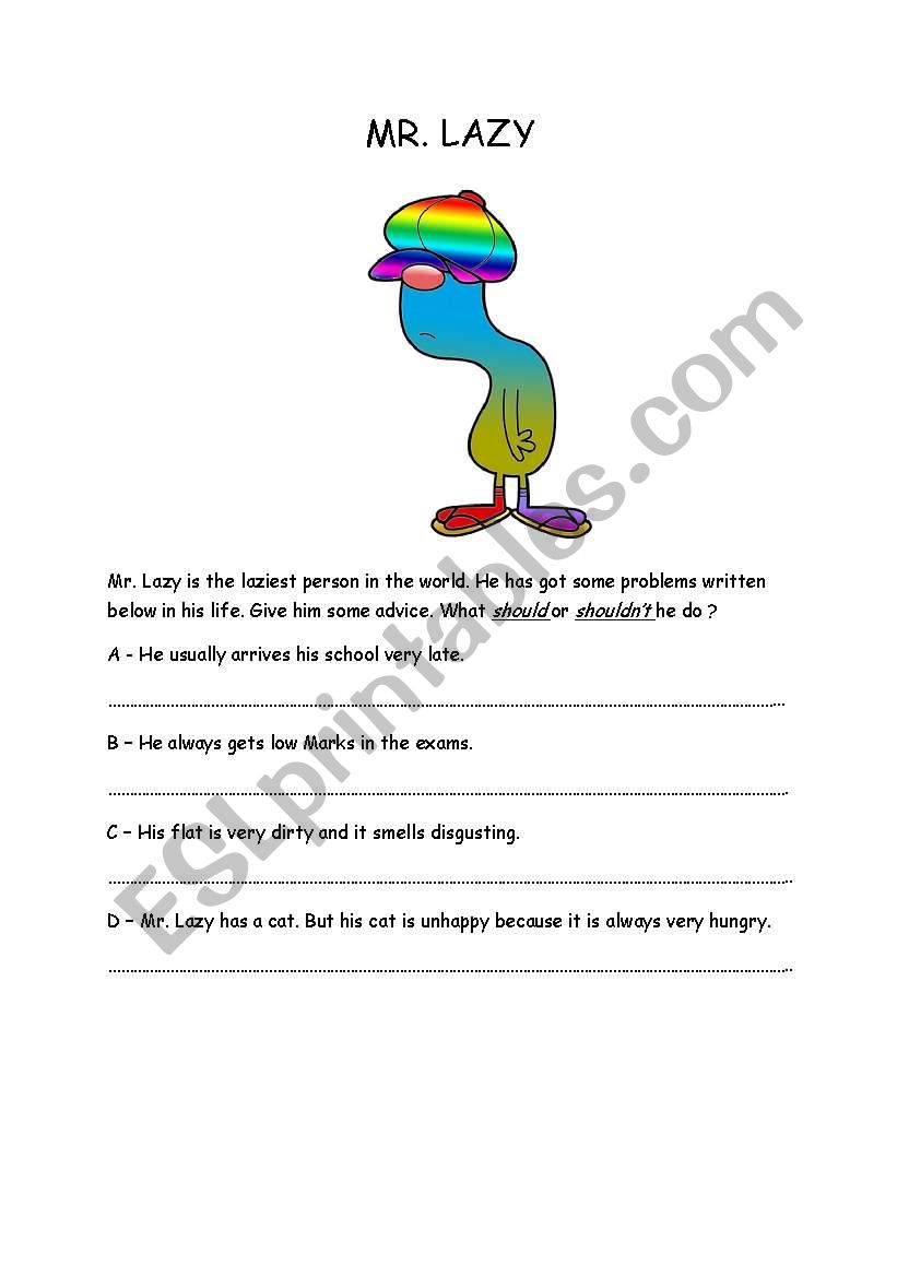 giving advice worksheet