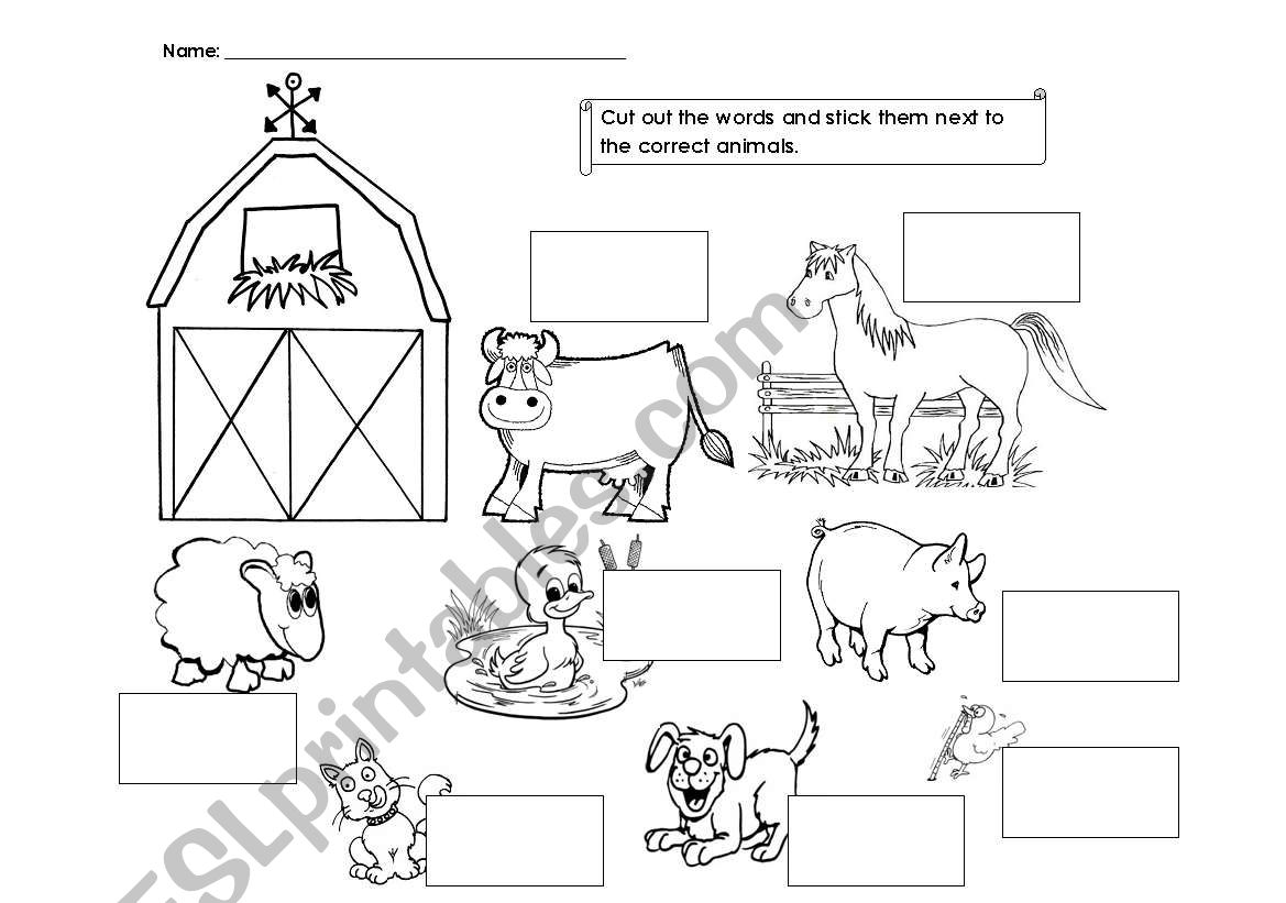 Farm Animals worksheet