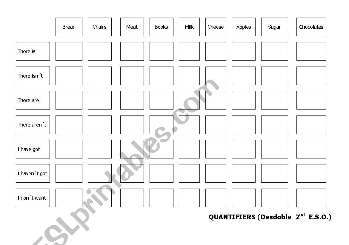 quantifiers with there is and there are