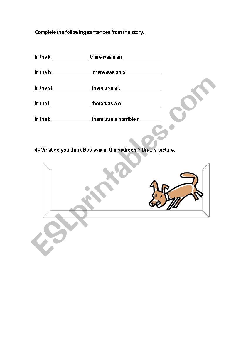 parts of the house worksheet