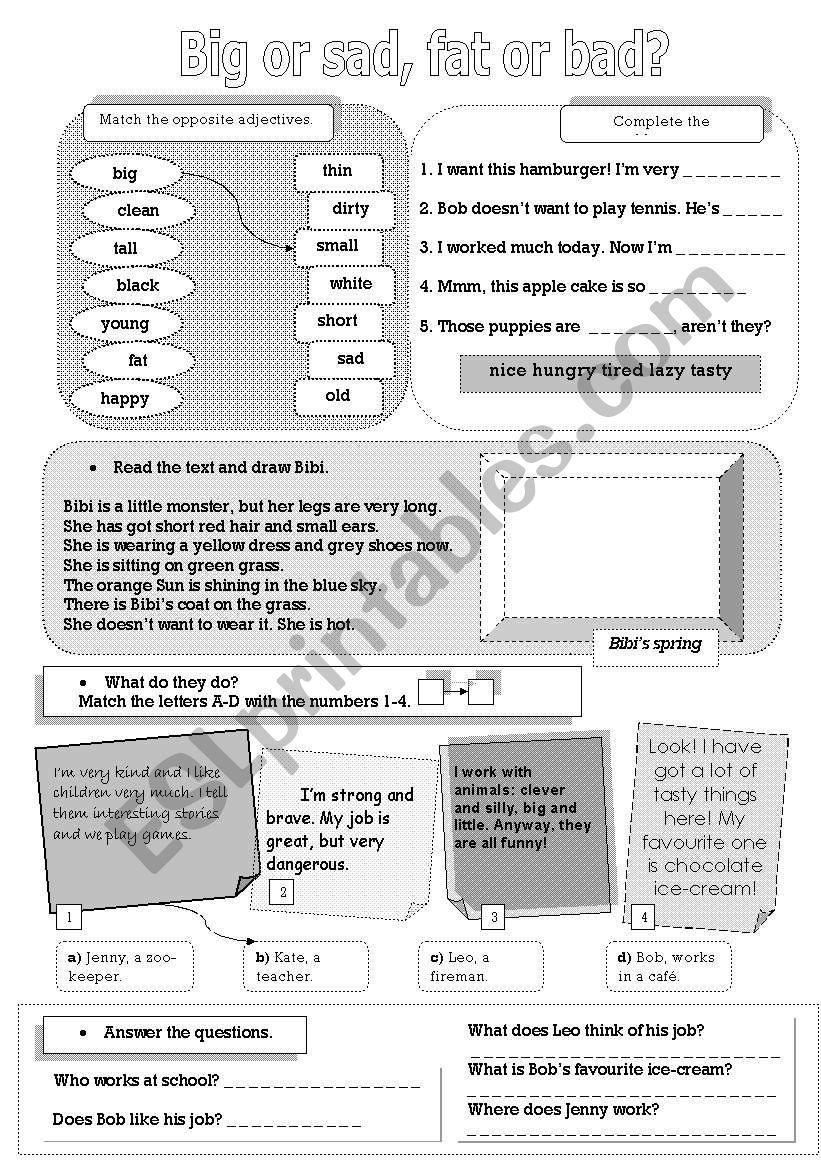 ALL-in-one writing and reading activity